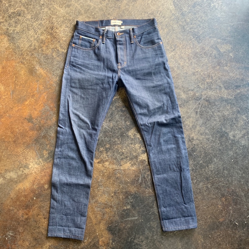 Taylor Stitch Slim Straight Jeans in Dark Indigo